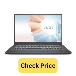 MSI Modern 15A10M 15.6-inch Win 10 Laptop For Photo Editing On A Budget